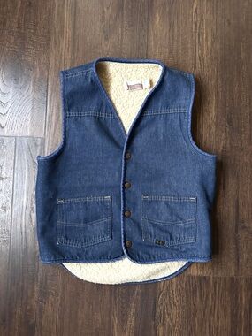 New Sherpa-Lined Denim Vest